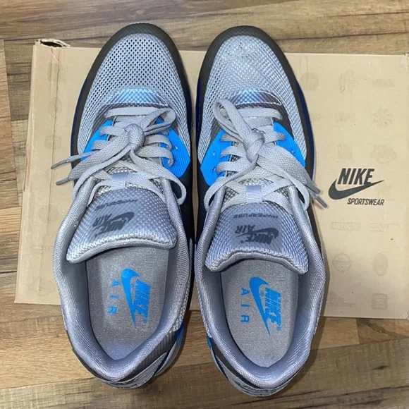 2011 Nike air max 90 hyperfuse premium midnight fog blue glow